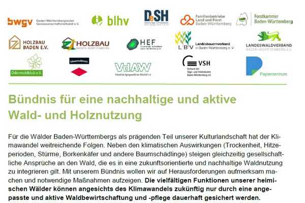 04/2021: Neues Bündnis für nachhaltige Wald- und Holznutzung veröffentlicht Positionspapier